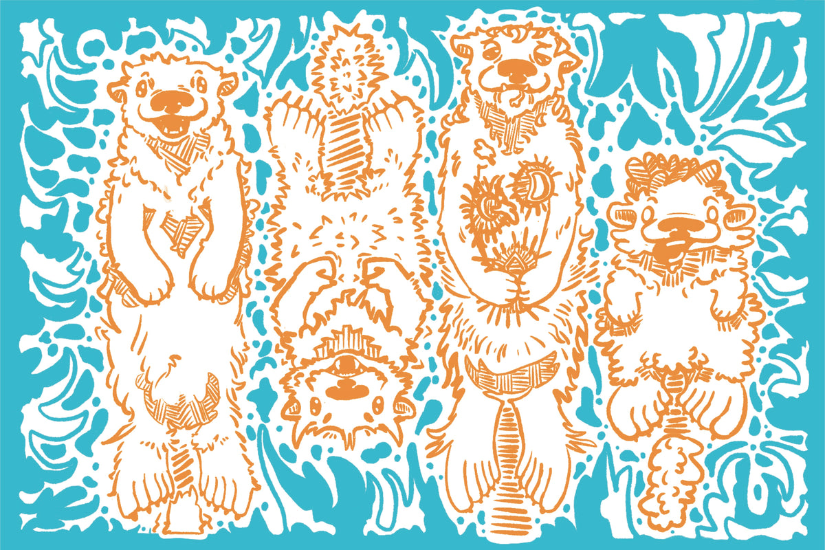"Water Otters" | Small Print